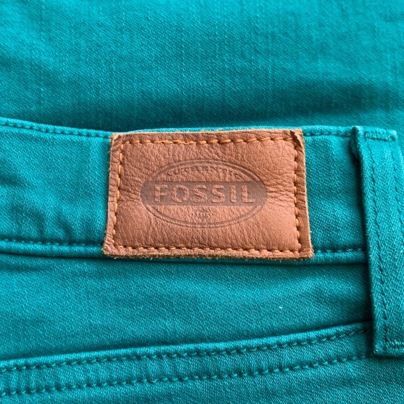 Fossil Teal Super Skinny Jeans Size 28 - Picture 11 of 11